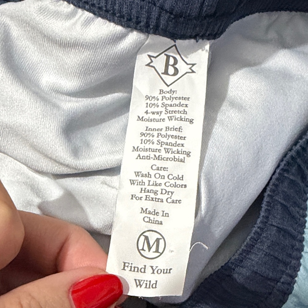 BURLEBO Light Blue Men's Shorts - Picture 8 of 11